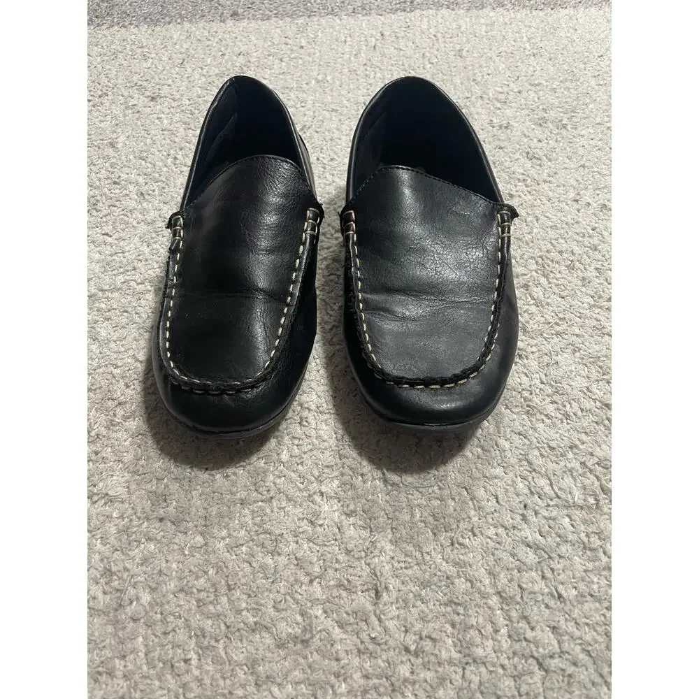 Steve Madden Slip On Driving Loafers Black Youth Size 4 BCCompton BCPM01MB Boys